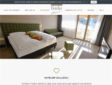 Tablet Screenshot of hoteliergallizioli.com